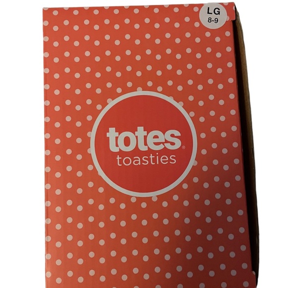 BNIB Totes Women's Toasties Faux-Fur Cross Slide Slippers - Picture 5 of 5